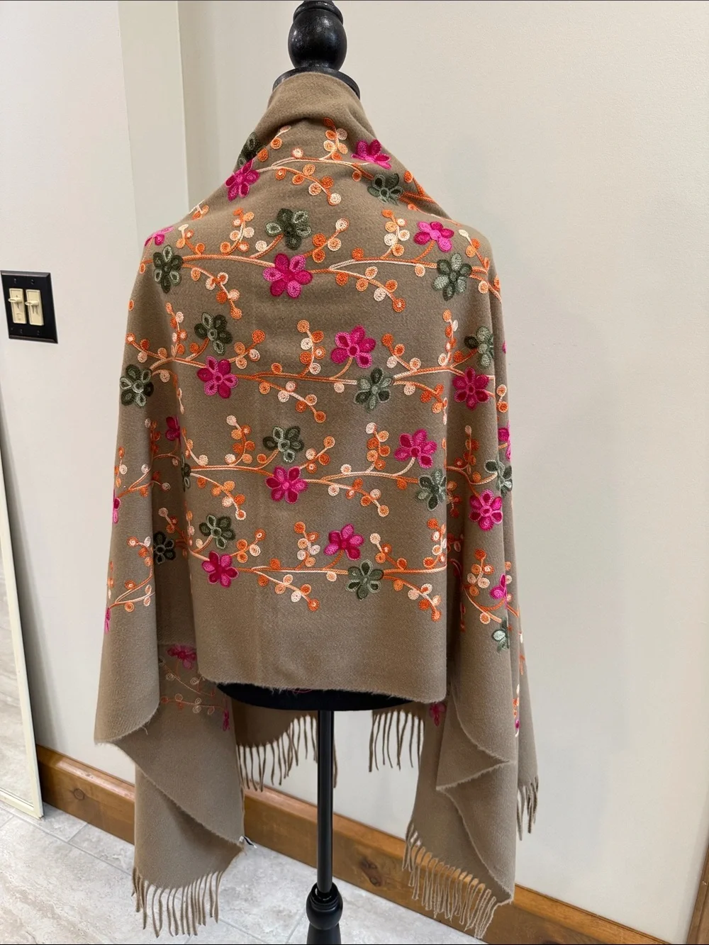 Jessica McClintock Vintage Floral Pashmina Scarf
